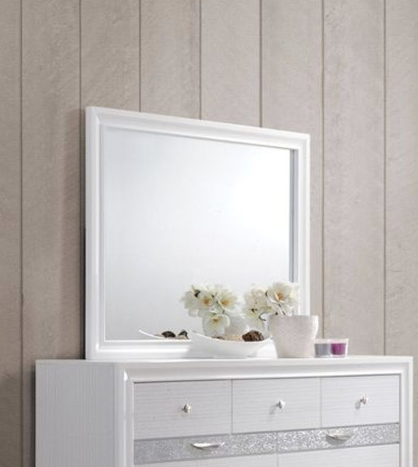 Minimalist Design Mirror with Smooth Edge - White, Black, or Dark Gray