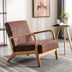 Mid-Century Modern Accent Chair with Cushioning - Multiple Colors