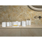 Elegant Natural Marble Bathroom Accessories Set