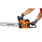 Professional Gasoline Chainsaw with 20-Inch Bar - Orange