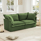 Modern Slipcovered 2-Seat Sofa