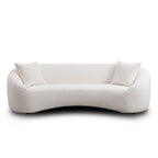 Minimalist Curved Sofa, 3 Seater