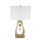 Geode-Inspired Gold Aluminum Table Lamp