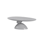 Lucky Stone Shaped Table with Sculptural Base – White, Black, or Gray