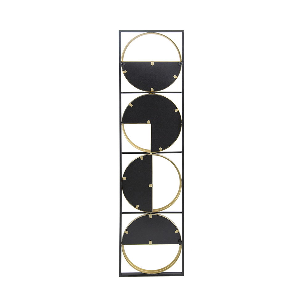 Metal Beaded Accent Mirror with Eclectic Contemporary Design - Gray