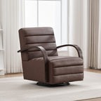 360° Swivel Accent Chair with Armrests - Dark Brown or Dark Gray