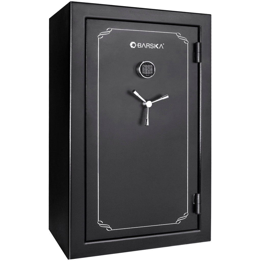 Tall Fireproof Protection Safe Vault with Solid Steel Construction - Black