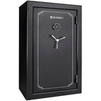 Tall Fireproof Protection Safe Vault with Solid Steel Construction - Black