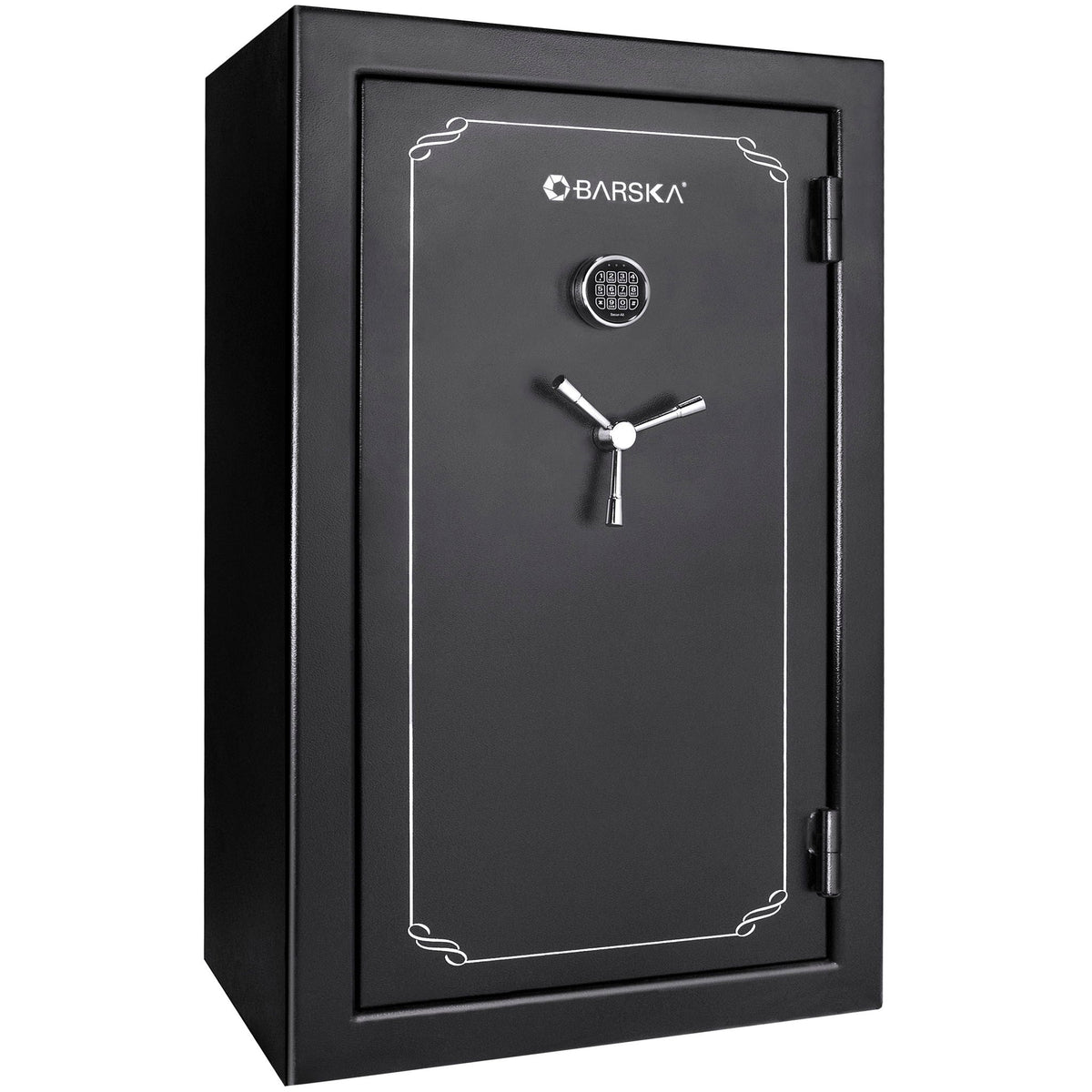 Tall Fireproof Protection Safe Vault with Solid Steel Construction - Black