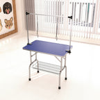 Large Heavy Duty Pet Grooming Table with Adjustable Arm - Black or Blue