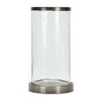 Wavy Glass Hurricane Candle Holder