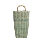 Sage woven wicker wall baskets (set of 2)