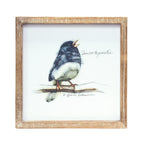 Wood Framed Bird Art Print (Set of 4)