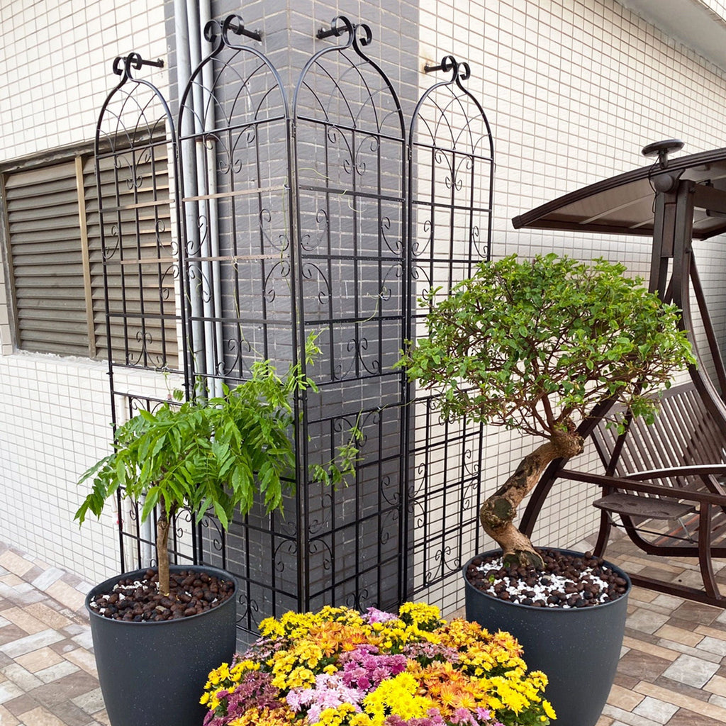 Metal Garden Rustproof Trellis for Climbing Plants – Outdoor Flower Support