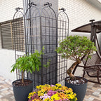 Metal Garden Rustproof Trellis for Climbing Plants – Outdoor Flower Support