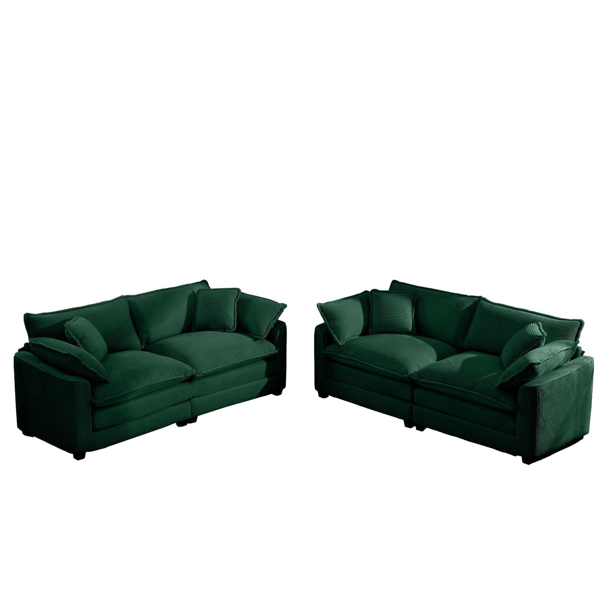 Oversized Deep-Seat Fabric Sofa & Chair Sets