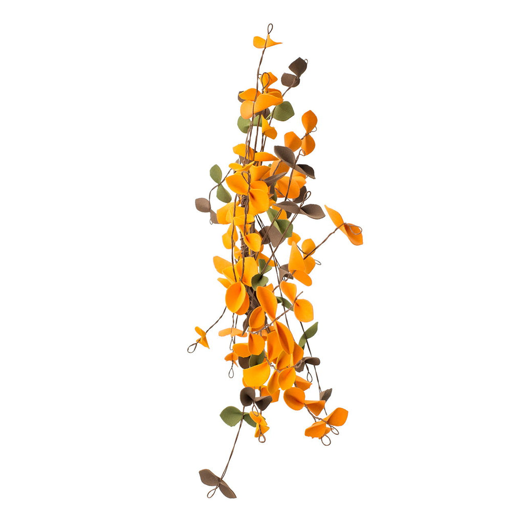 Fall Leaves Wreath Set - Orange Multi (Set of 12)