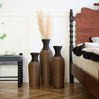Classic And Neat Floor Vase with High Independent Stand - Multiple Colors