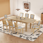 TOPMAX Rustic Extendable Dining Table Set