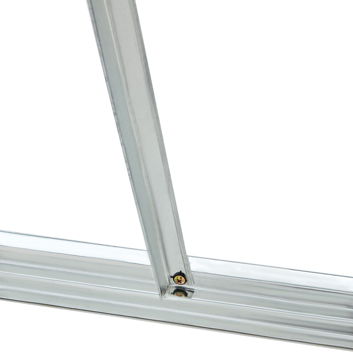 Galvanized Steel Firewood Rack with Roof - Gray
