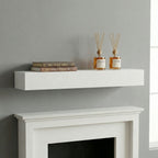 Floating Fireplace Mantel Shelf with Invisible Wall Mount - Multiple Colors