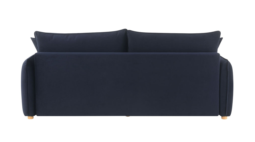Irina Pull-Out Sleeper Sofa with Storage and Removable Cushions - Dark Gray or Blue