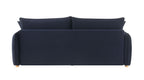 Irina Pull-Out Sleeper Sofa with Storage and Removable Cushions - Dark Gray or Blue