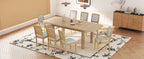TOPMAX Rustic Extendable Dining Table Set
