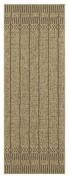 Earth GC_NTL1008 Jute/Black Indoor/Outdoor Area Rug
