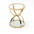 19.69'' Modern Glass Side Table