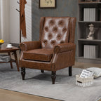 Modern Accent Armchair with Sturdy Wood Legs - Multiple Colors