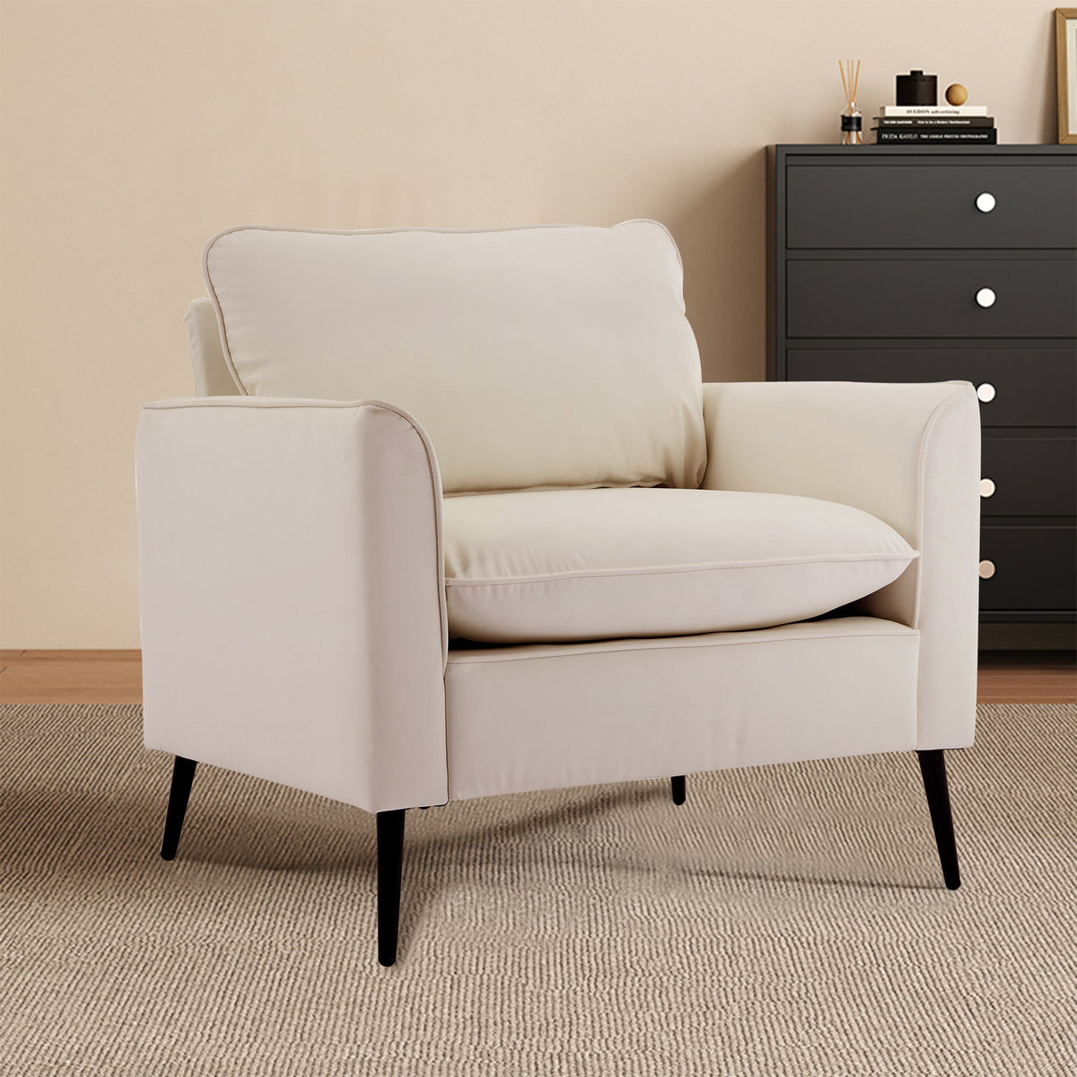 TS Cat Paw Leather Upholstered Sofa Set