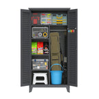 73'' Tall Metal Tool Storage Cabinet with Steel Construction - Gray