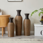 Classic And Neat Floor Vase with High Independent Stand - Multiple Colors