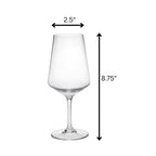 Unbreakable Tritan Wine Glasses with BPA-Free Durability - Clear