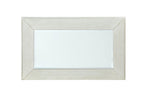 Mirrored Nightstand with Felt-Lined Drawer - Silver
