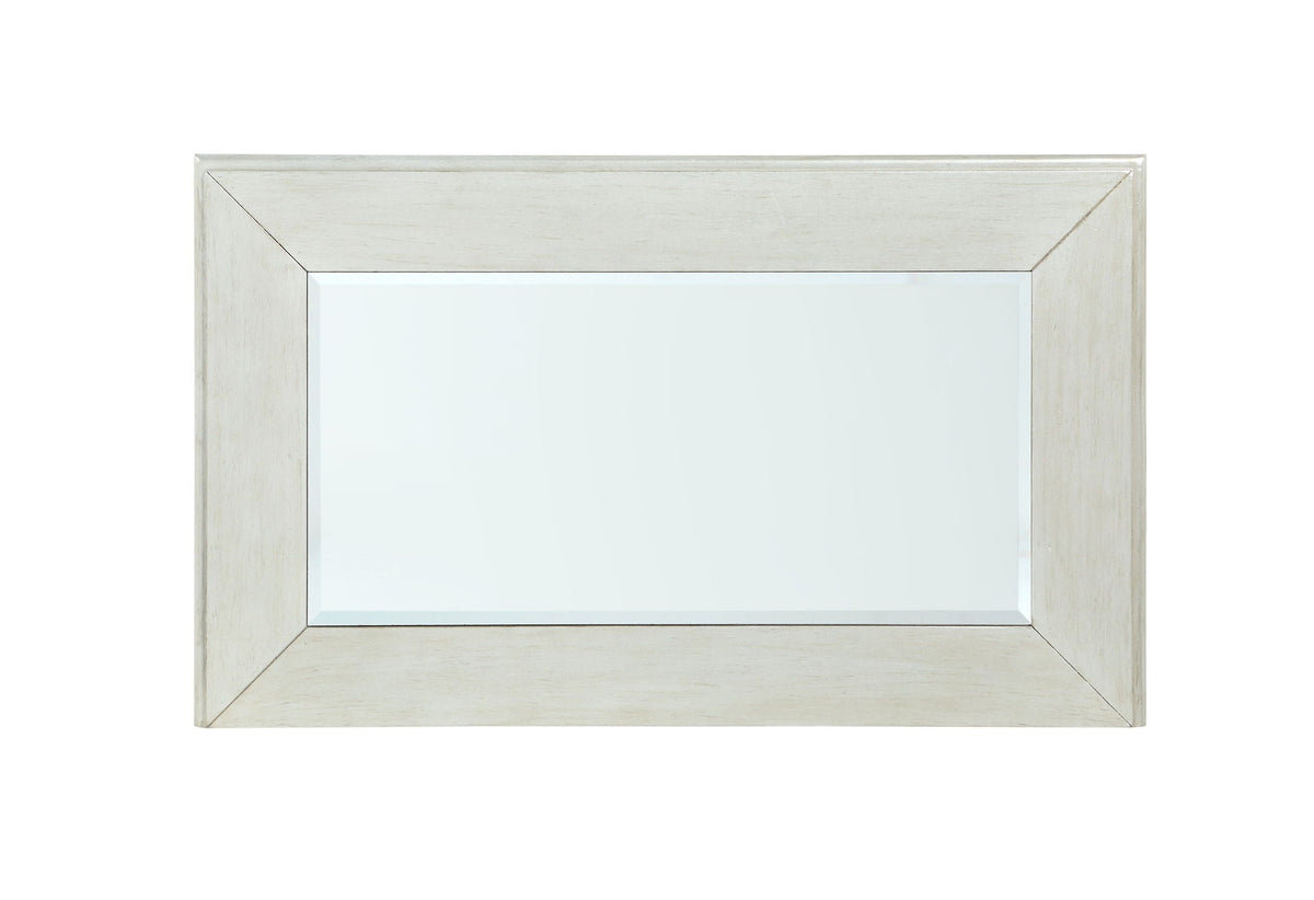 Mirrored Nightstand with Felt-Lined Drawer - Silver