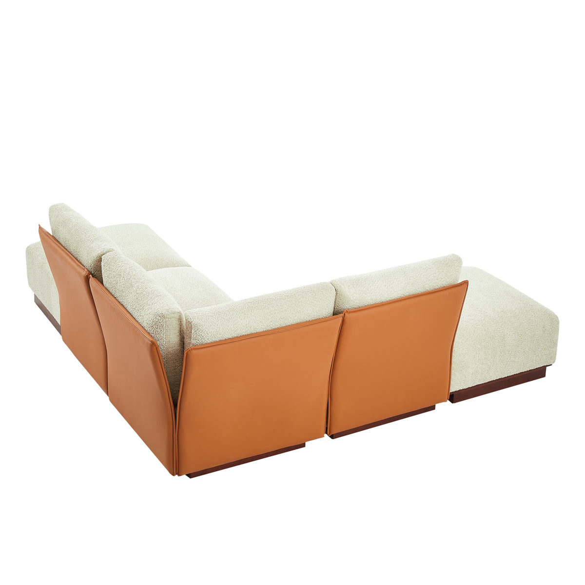 Boucle Modular Sectional Sofa with Deep Ergonomic Seating - Velora 88.5 in.
