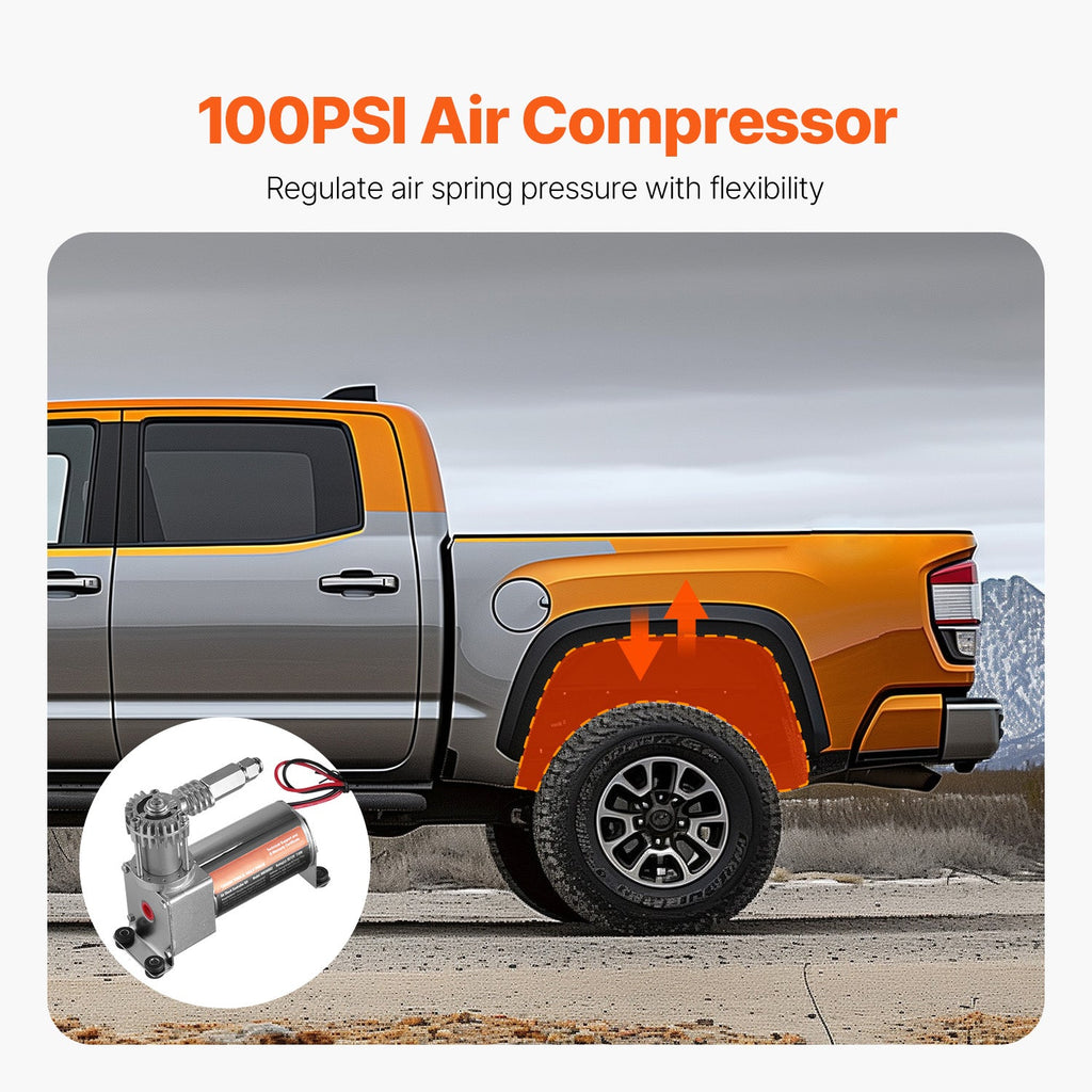 Air Shock Controller Kit 12V 100PSI for Air Suspension Systems