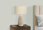 Ceramic Table Lamp with 3-Way Switch - Cream