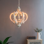 Farmhouse Chandelier with Adjustable Chain - Multiple Colors