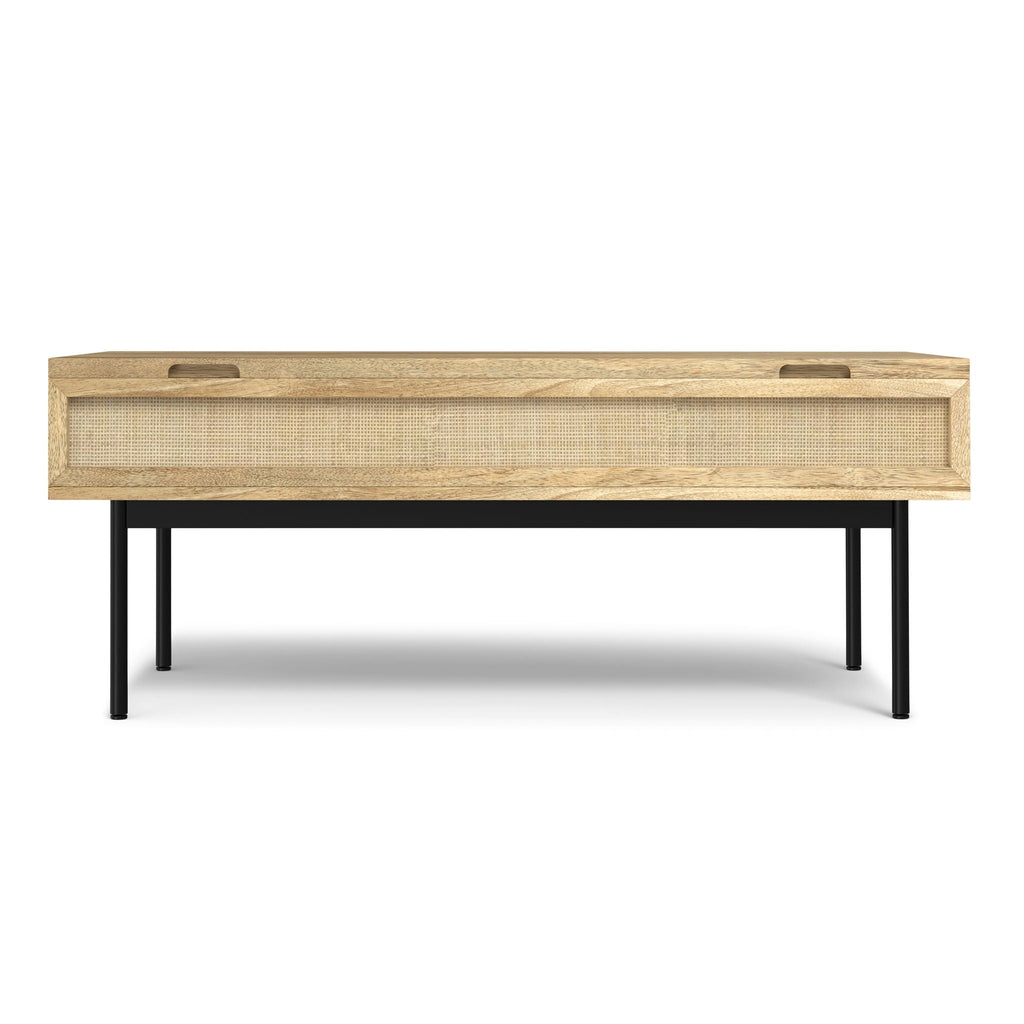 Natural Lift Top Coffee Table with Storage - Mango Wood