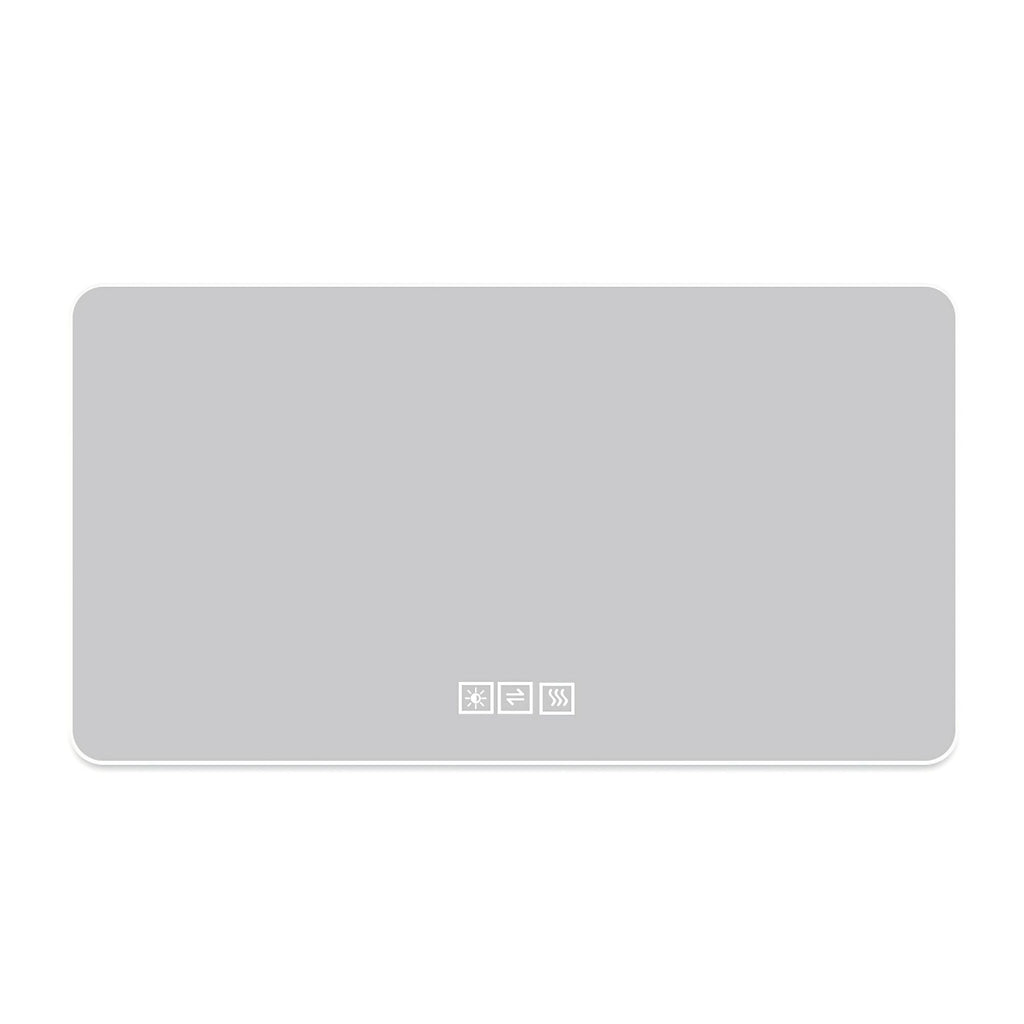LED Bathroom Mirror with 3 Color Dimmable Backlight - Pearl Silver