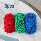 Microfiber Mop Slippers for Floor Cleaning, Machine Washable, 3 Pieces