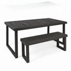 2-Piece Solid Acacia Wood Outdoor Dining Set