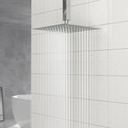 10" Square Rainfall Shower Head with 360° Adjustability – Multiple Colors