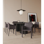 Vogue Dining Chair with Metal Frame - Light Brown or Dark Gray