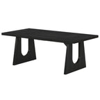 Large Rectangular Dining Table with Farmhouse Style - Light Brown or Black