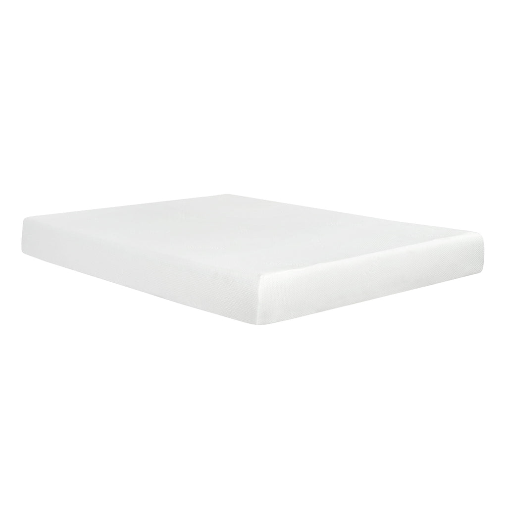 8" Plush Gel Memory Foam Mattress with Aloe Vera Cover - White