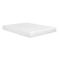 8" Plush Gel Memory Foam Mattress with Aloe Vera Cover - White